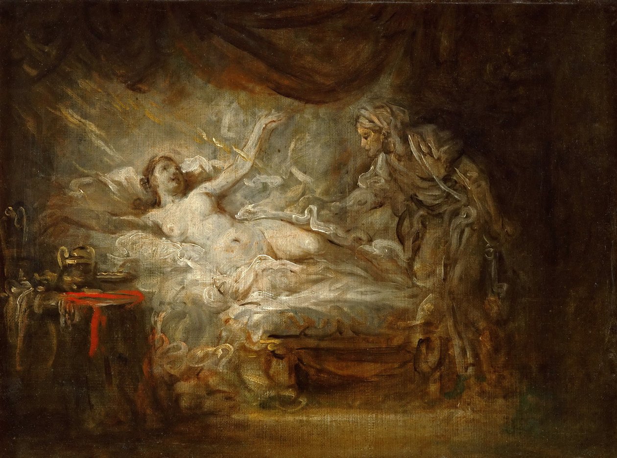 Jupiter och Decina av Jean Baptiste Greuze