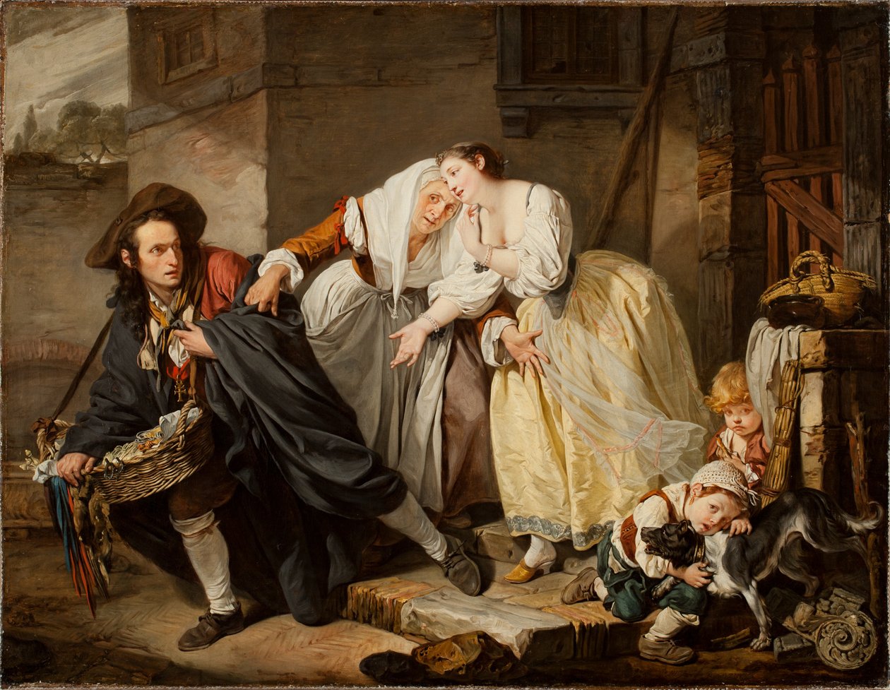 Den napolitanska gesten, 1757 av Jean Baptiste Greuze