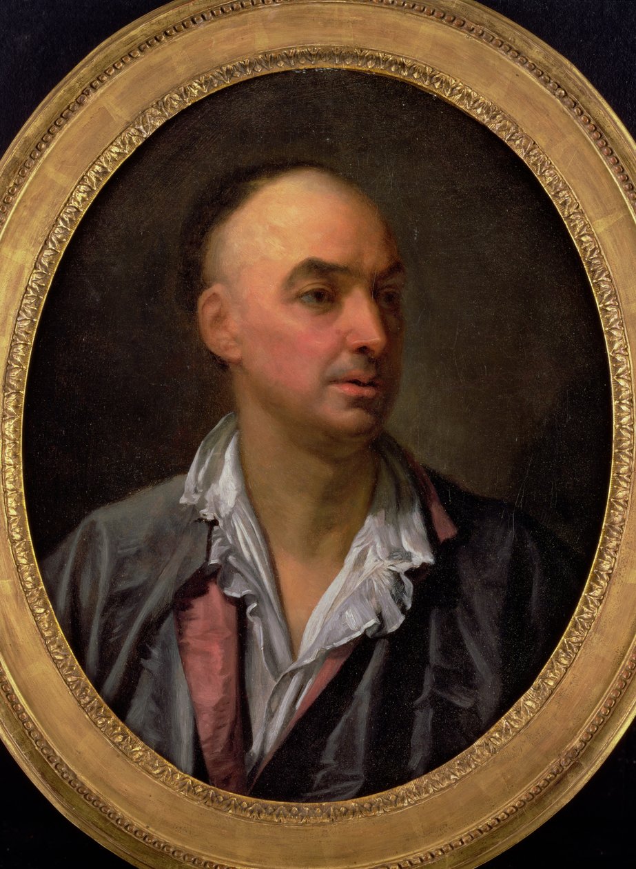 Porträtt av Denis Diderot av Jean Baptiste Greuze