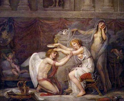 Psyket kröner kärleken av Jean Baptiste Greuze