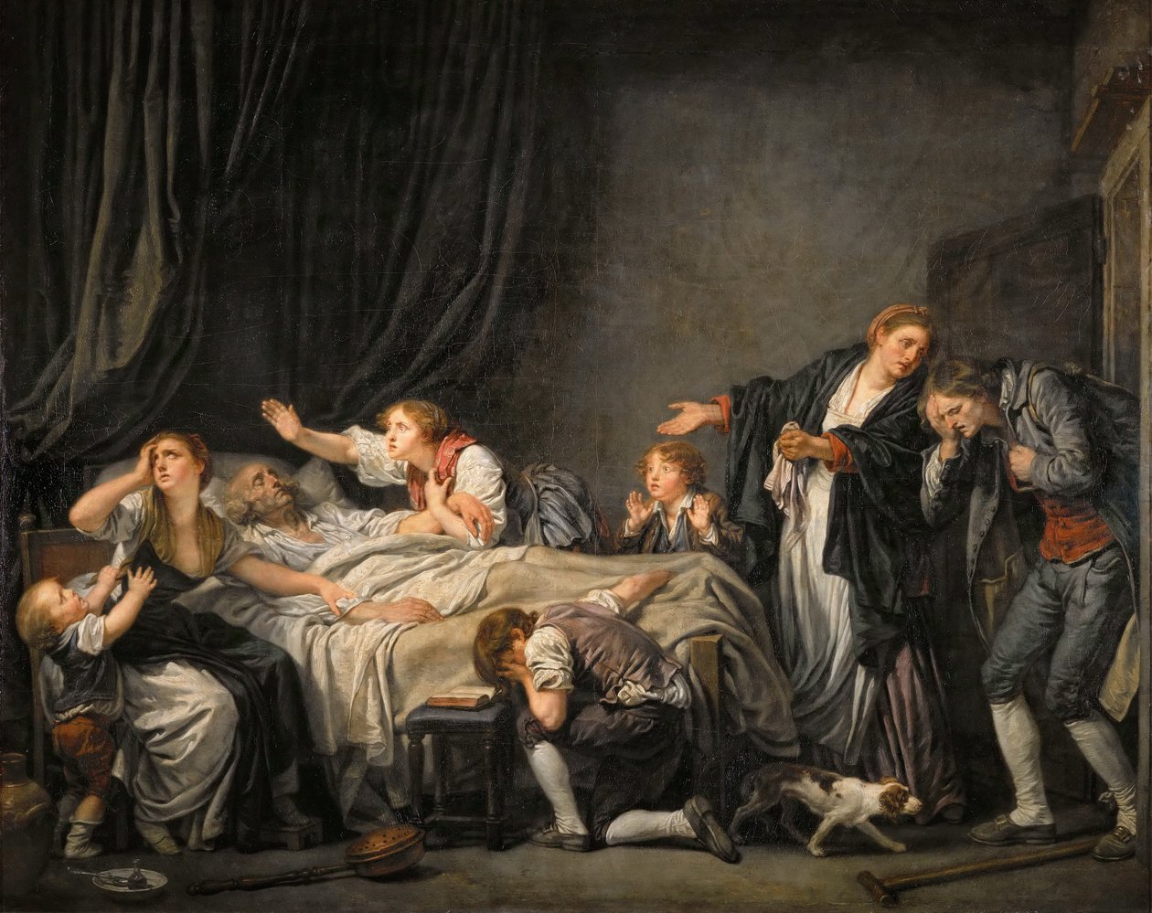 Fädernas förbannelse: Sonen straffad av Jean Baptiste Greuze
