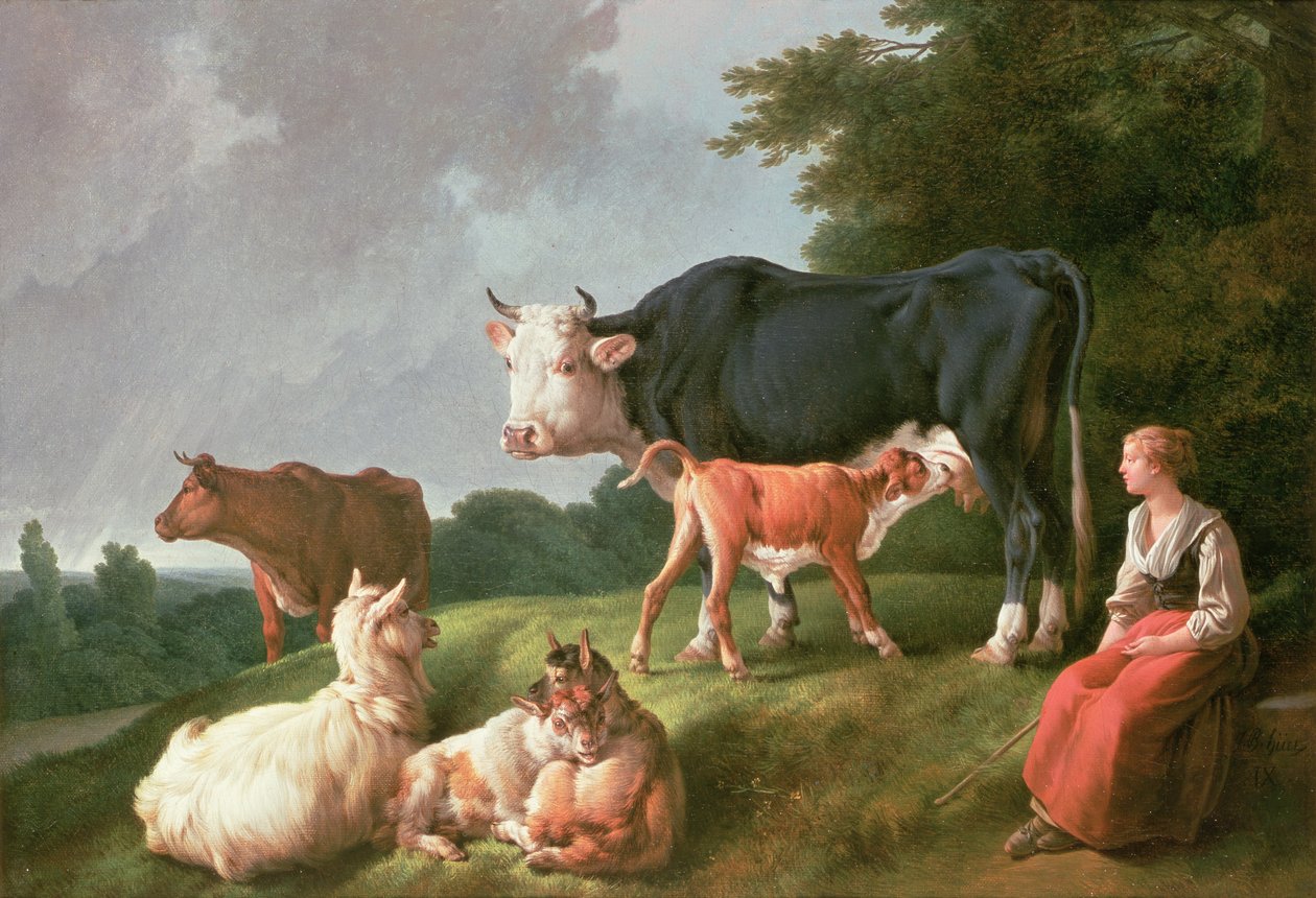 Scene ya Kichungaji av Jean Baptiste Huet