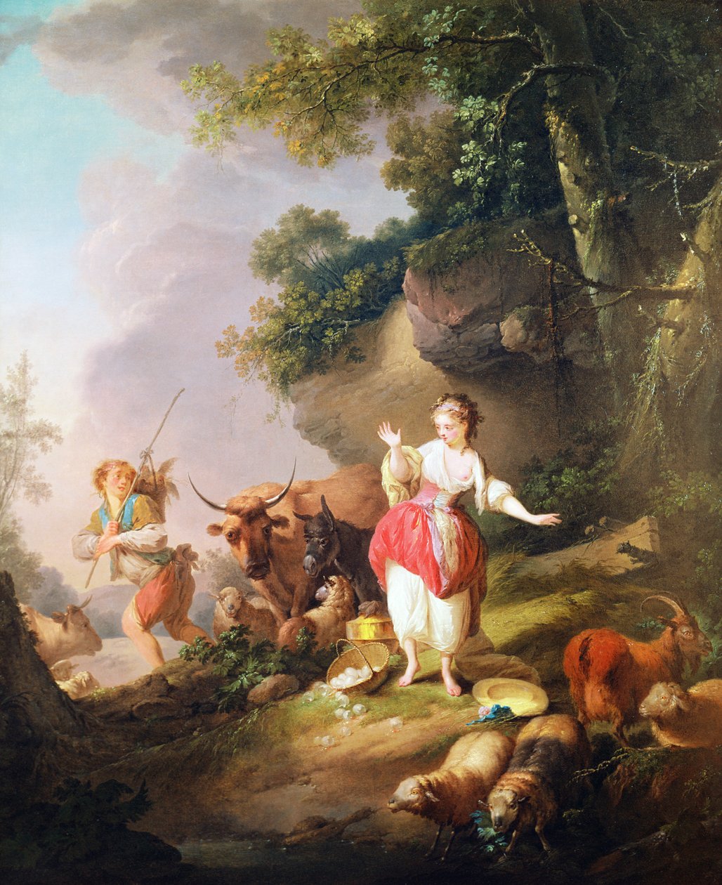 De brutna äggen av Jean Baptiste Huet