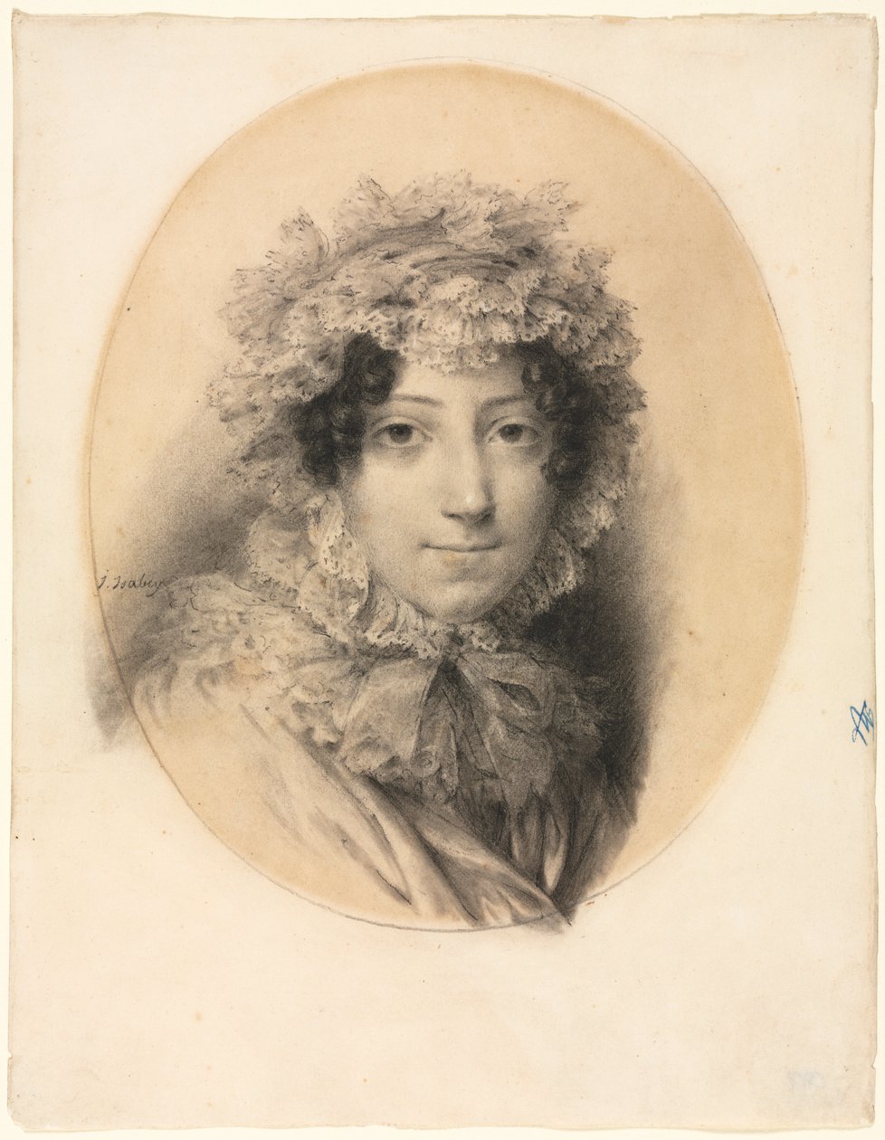 Porträtt av en dam av Jean Baptiste Isabey