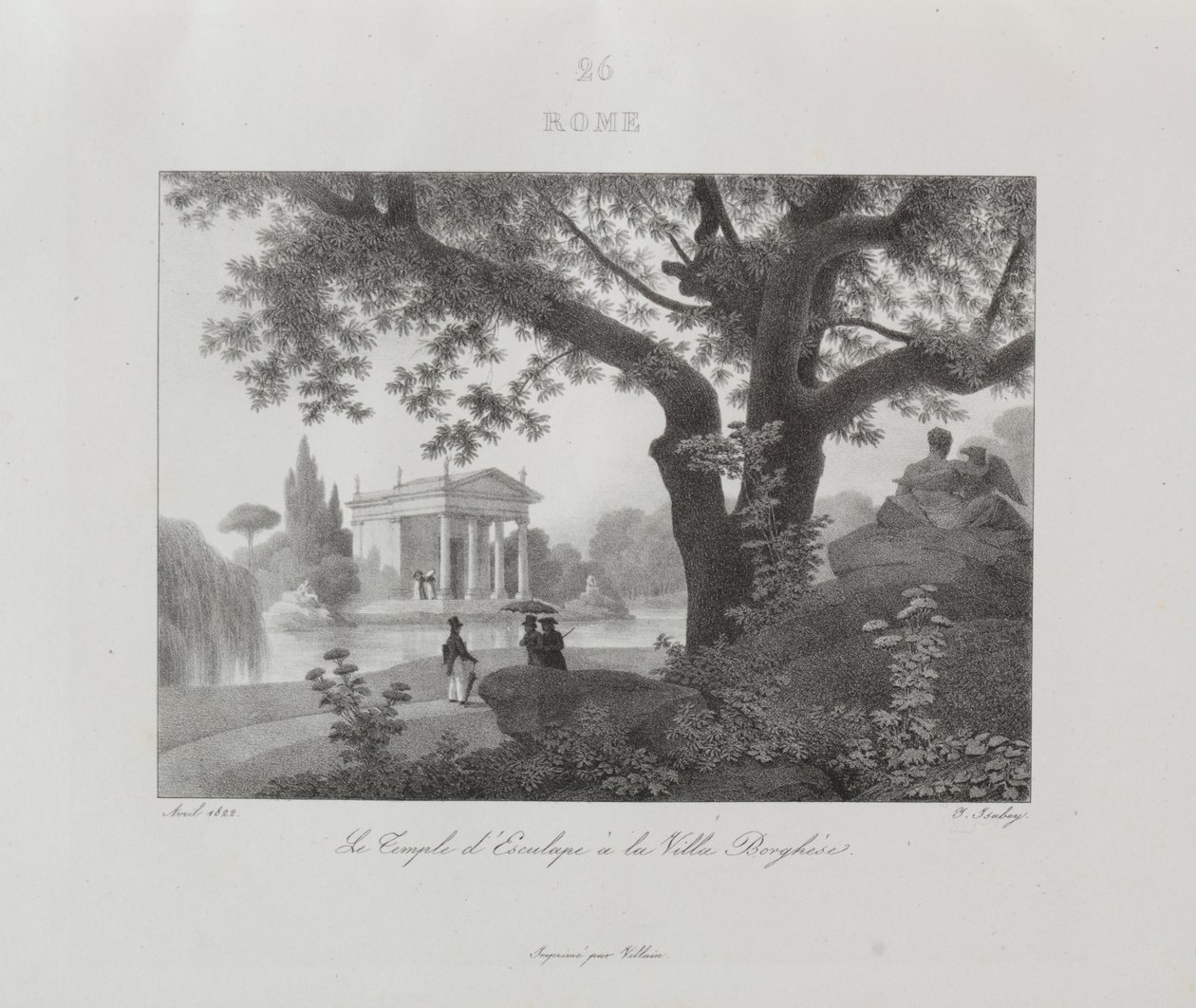 Resa till Italien 1822 av Jean Baptiste Isabey