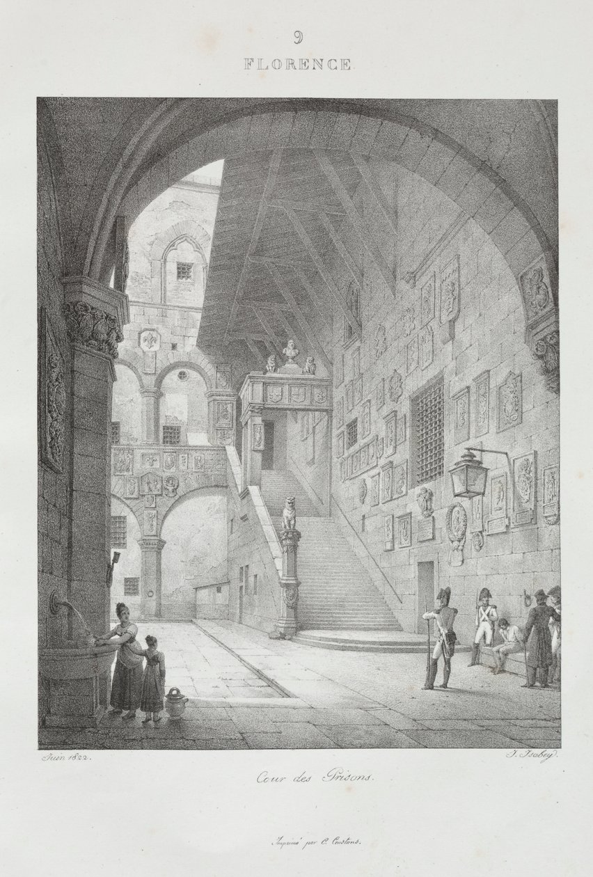 Resa till Italien 1822, 1833. av Jean Baptiste Isabey