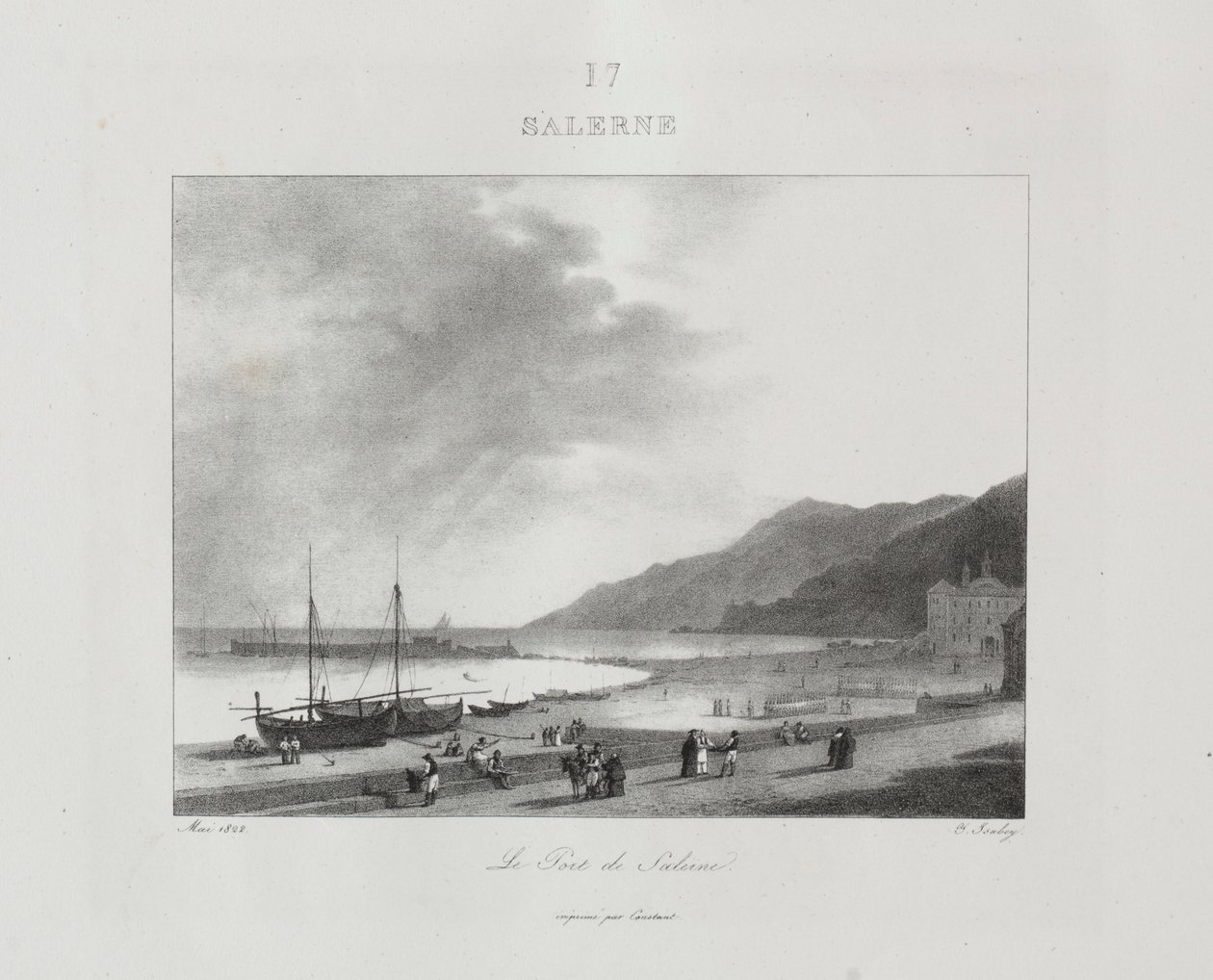 Resa till Italien 1822, 1833. av Jean Baptiste Isabey
