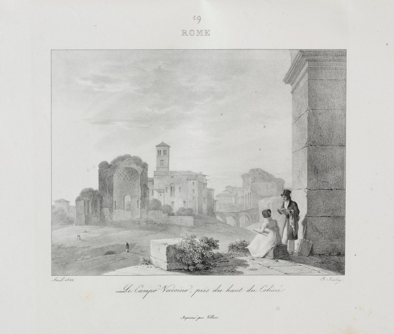 Resa till Italien 1822, 1833. av Jean Baptiste Isabey