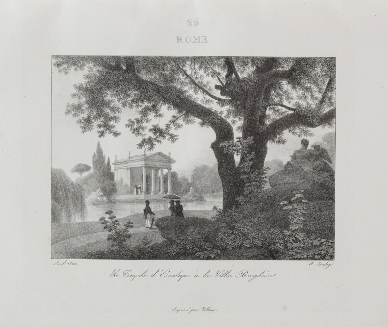 Resa till Italien 1822, 1833. av Jean Baptiste Isabey
