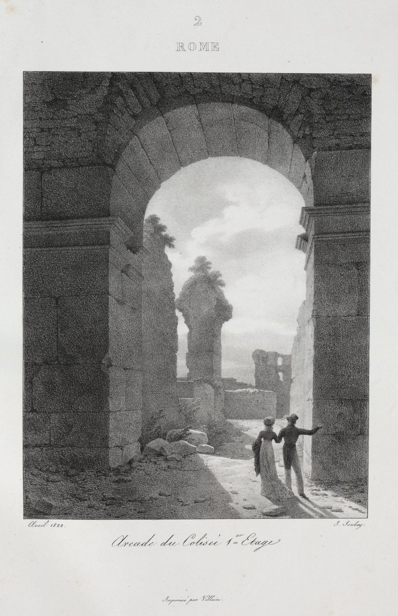 Resa till Italien 1822, 1833. av Jean Baptiste Isabey