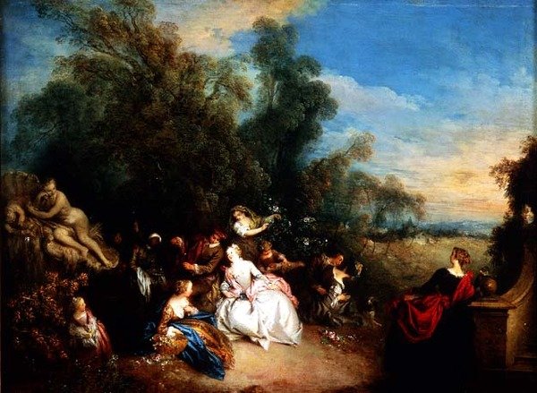 Avkoppling på landet av Jean Baptiste Joseph Pater