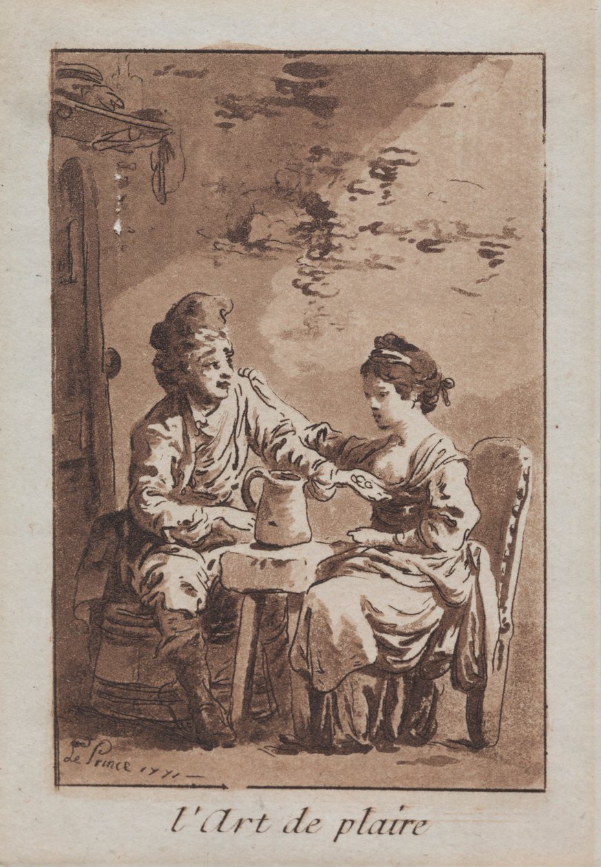 Konsten att behaga, 1771. av Jean Baptiste Le Prince