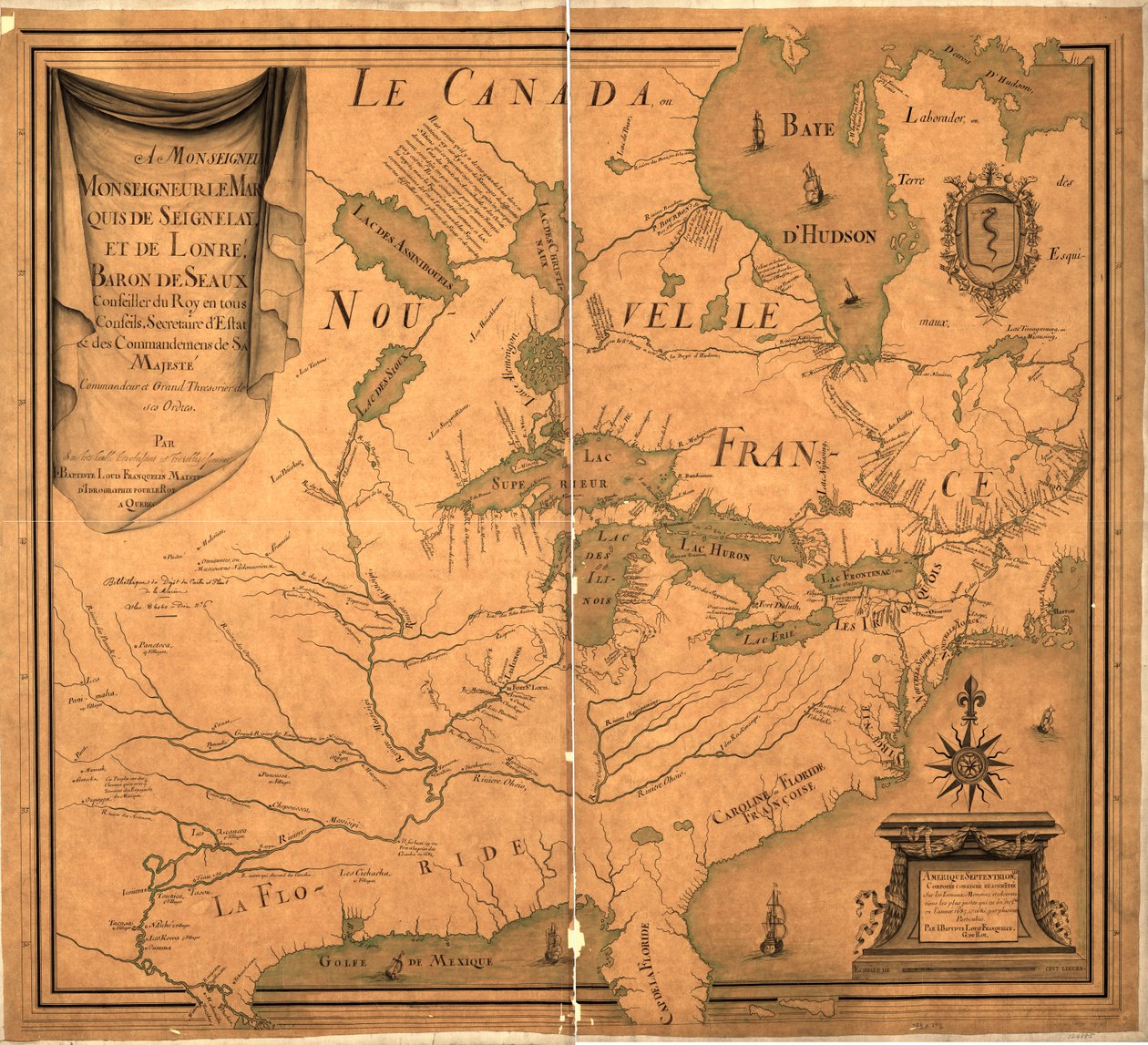 nr 3--124885. Kopiering ofullkomlig av Jean Baptiste Louis Franquelin