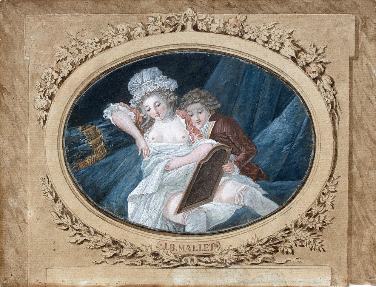 Boudoir-scen. av Jean Baptiste Mallet