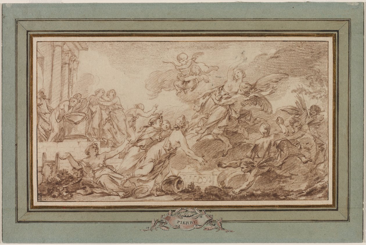 Boreas bortförande av Oreithia av Jean Baptiste Marie Pierre