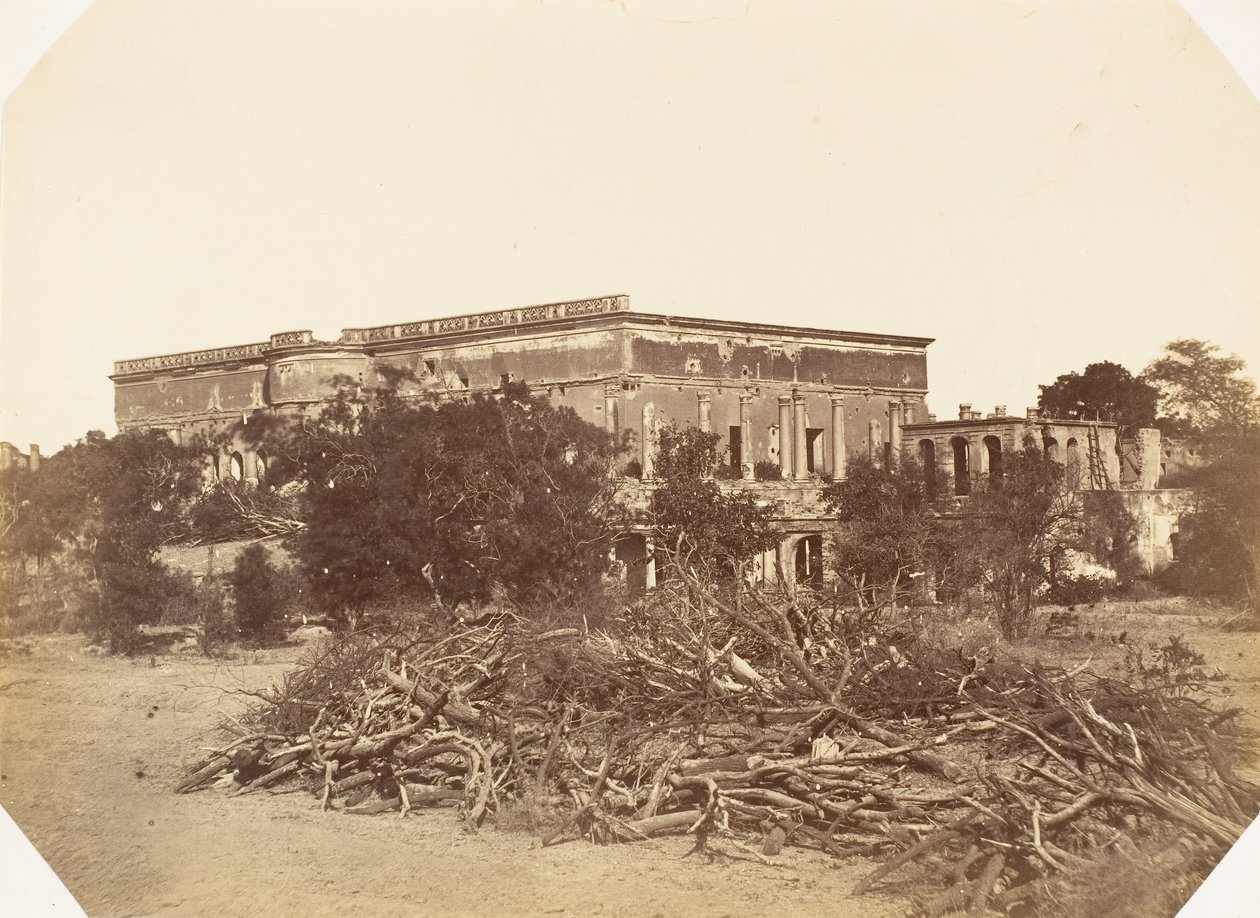 [Metcalfe House, Delhi], 1858-61. av Jean Baptiste Oscar Mallitte