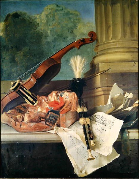 Musikens attribut av Jean Baptiste Oudry