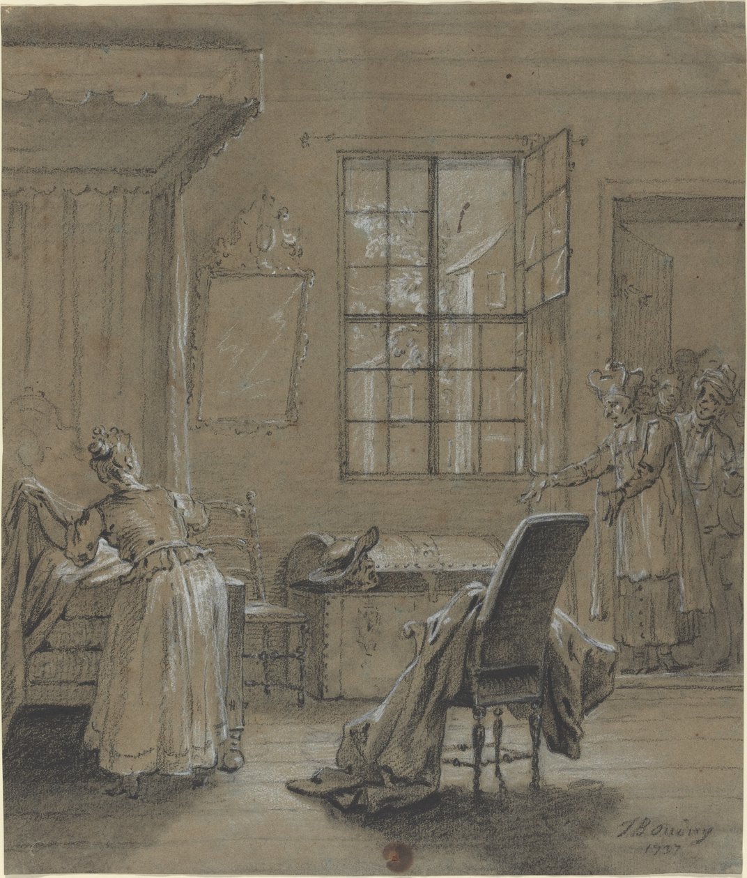 Skvaller i bagageutrymmet av Jean Baptiste Oudry