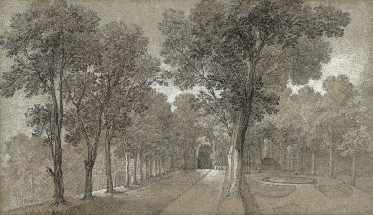 Utsikt över parken vid Arcueil av Jean Baptiste Oudry