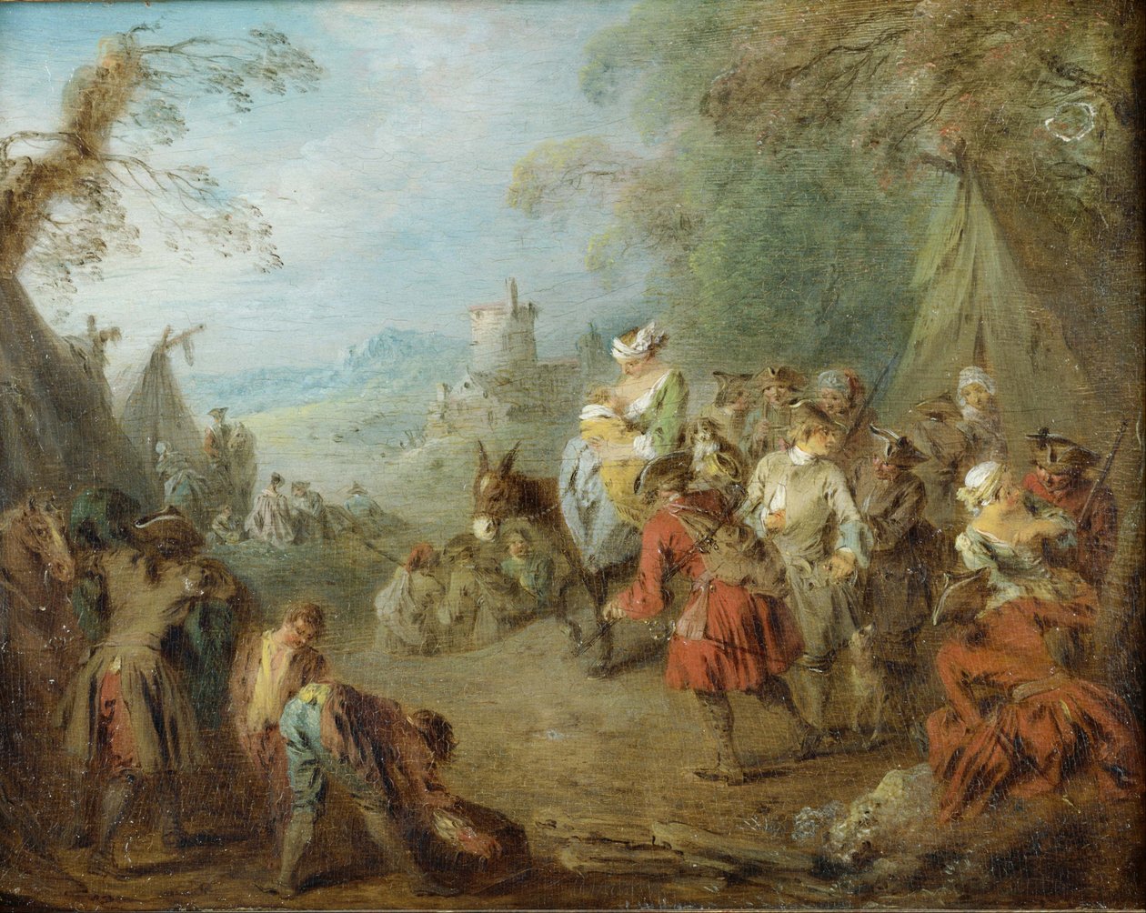 Läger (Soldat Halt) av Jean Baptiste Pater
