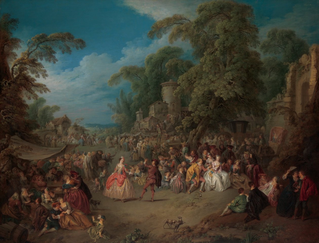 Mässan i Bezons, ca. 1733. av Jean Baptiste Pater