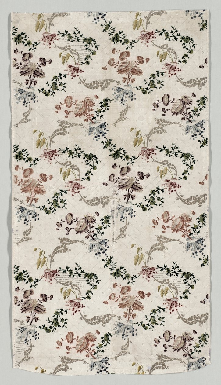 Längd på brokadsilke, 1723-1774. av Jean Baptiste Pillement