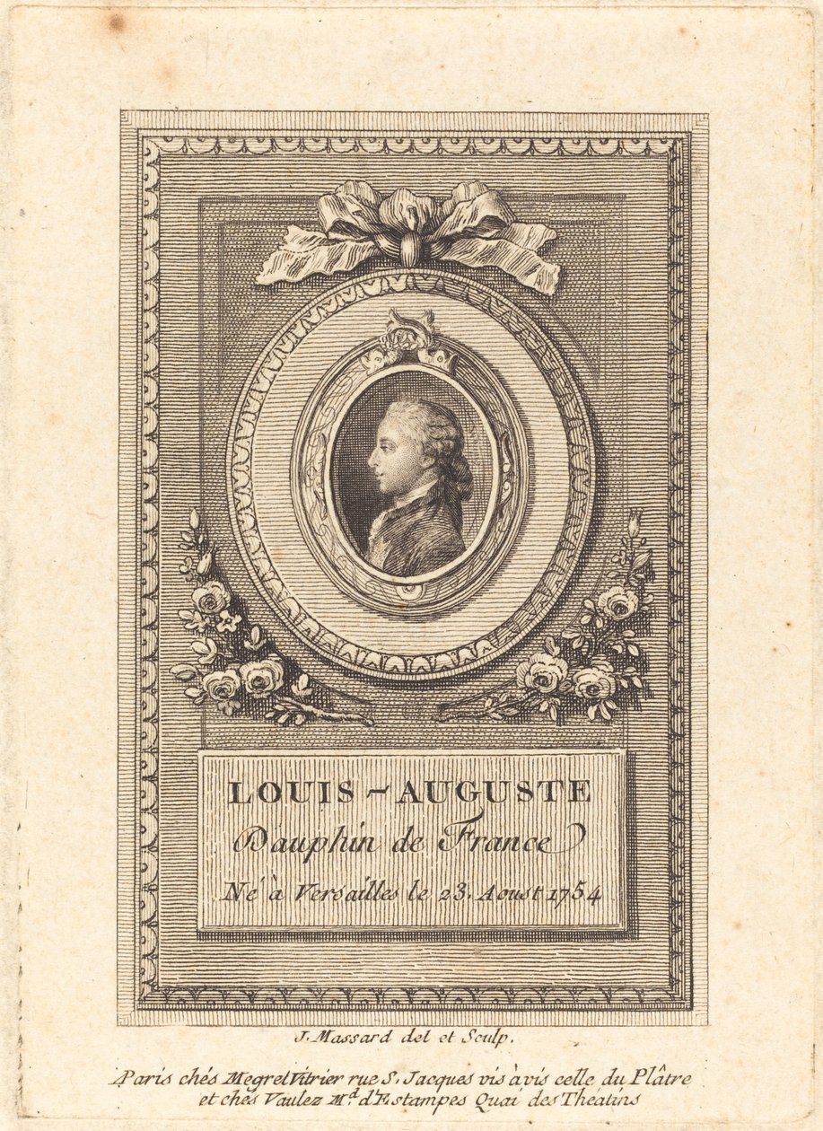 Louis-Auguste, Dauphin av Frankrike av Jean Baptiste Raphael Urbain Massard