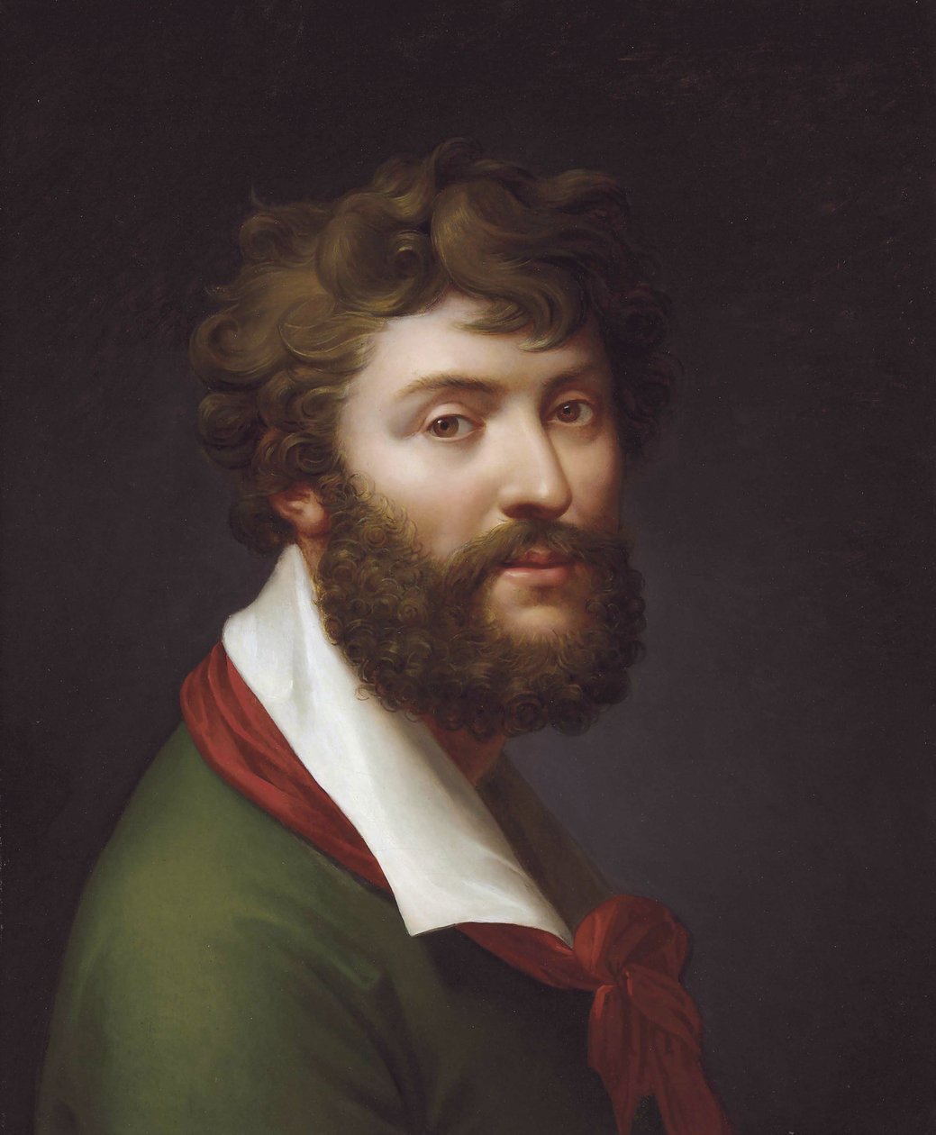 Självporträtt. av Jean Baptiste Regnault