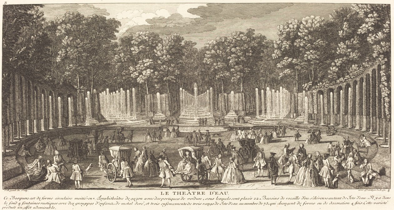 Vattenteatern av Jean Baptiste Rigaud