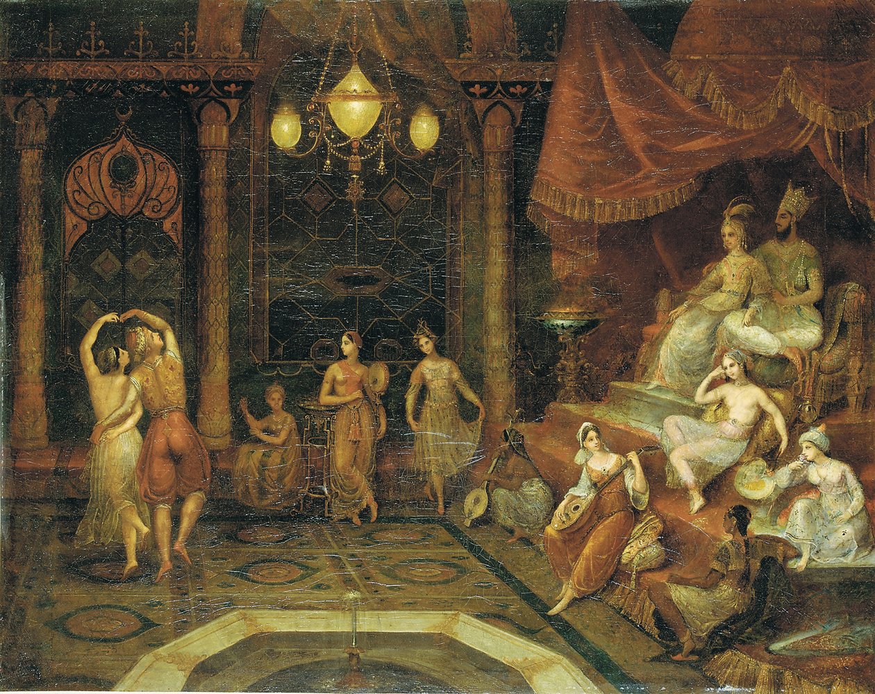 Underhåller sultanen av Jean Baptiste Vanmour