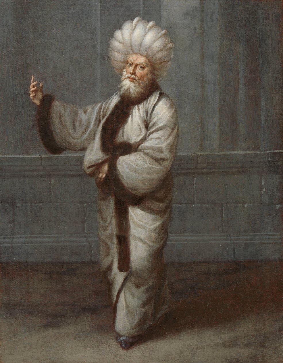 Kazaskeren, domare De Kazasker, höger av Jean Baptiste Vanmour