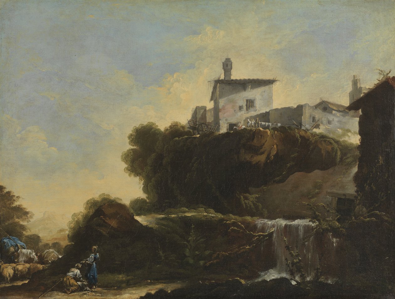 Italienskt landskap, 1749 av Jean Barbault