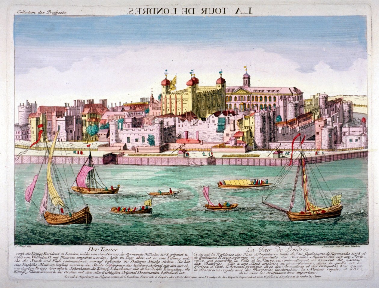 Tower of London, 1760 av Jean Benoit Winckler