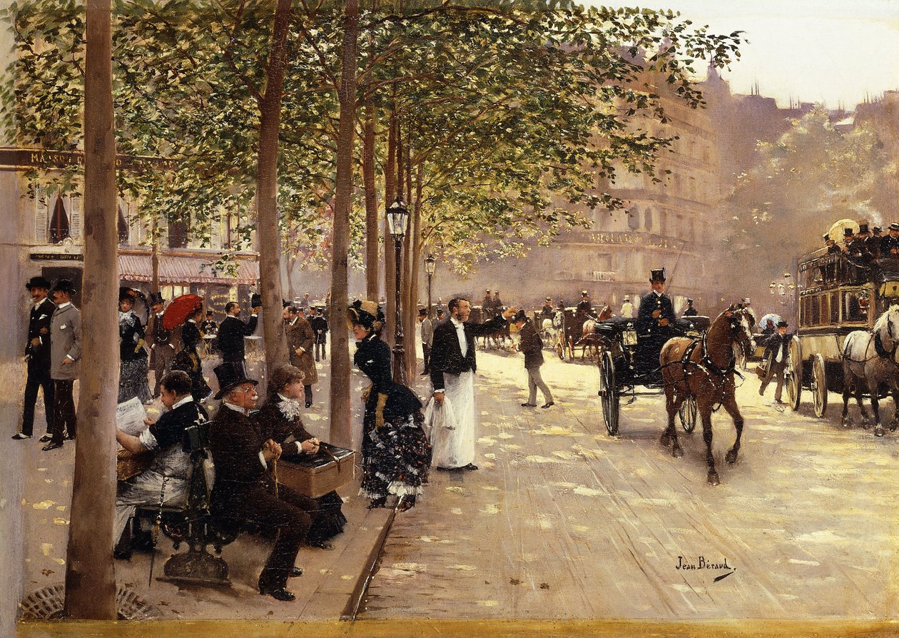 På Parisgatan; A Parisian Avenue, ca 1880 av Jean Beraud