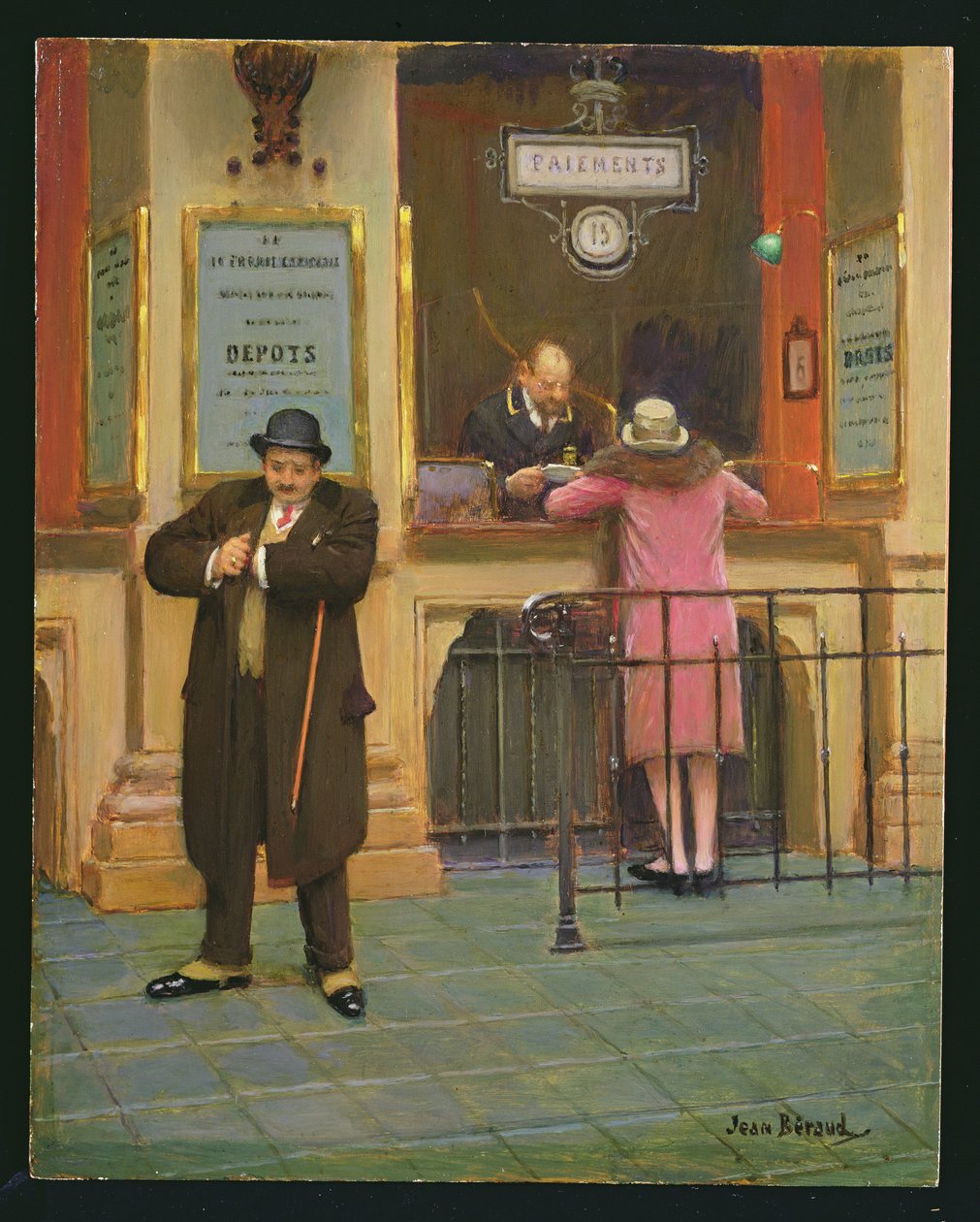 Hos mina mostrar av Jean Beraud