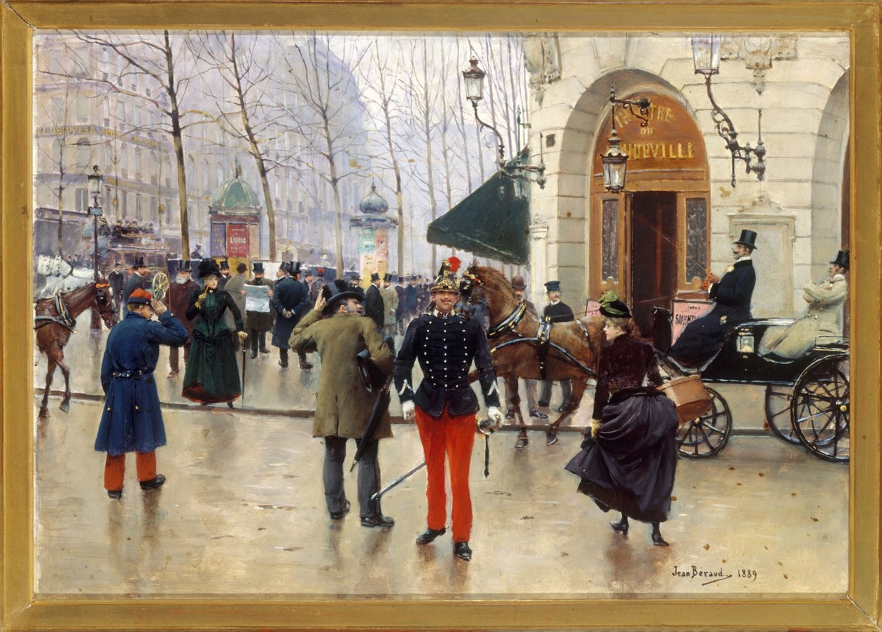 Vaudeville-teatern av Jean Beraud