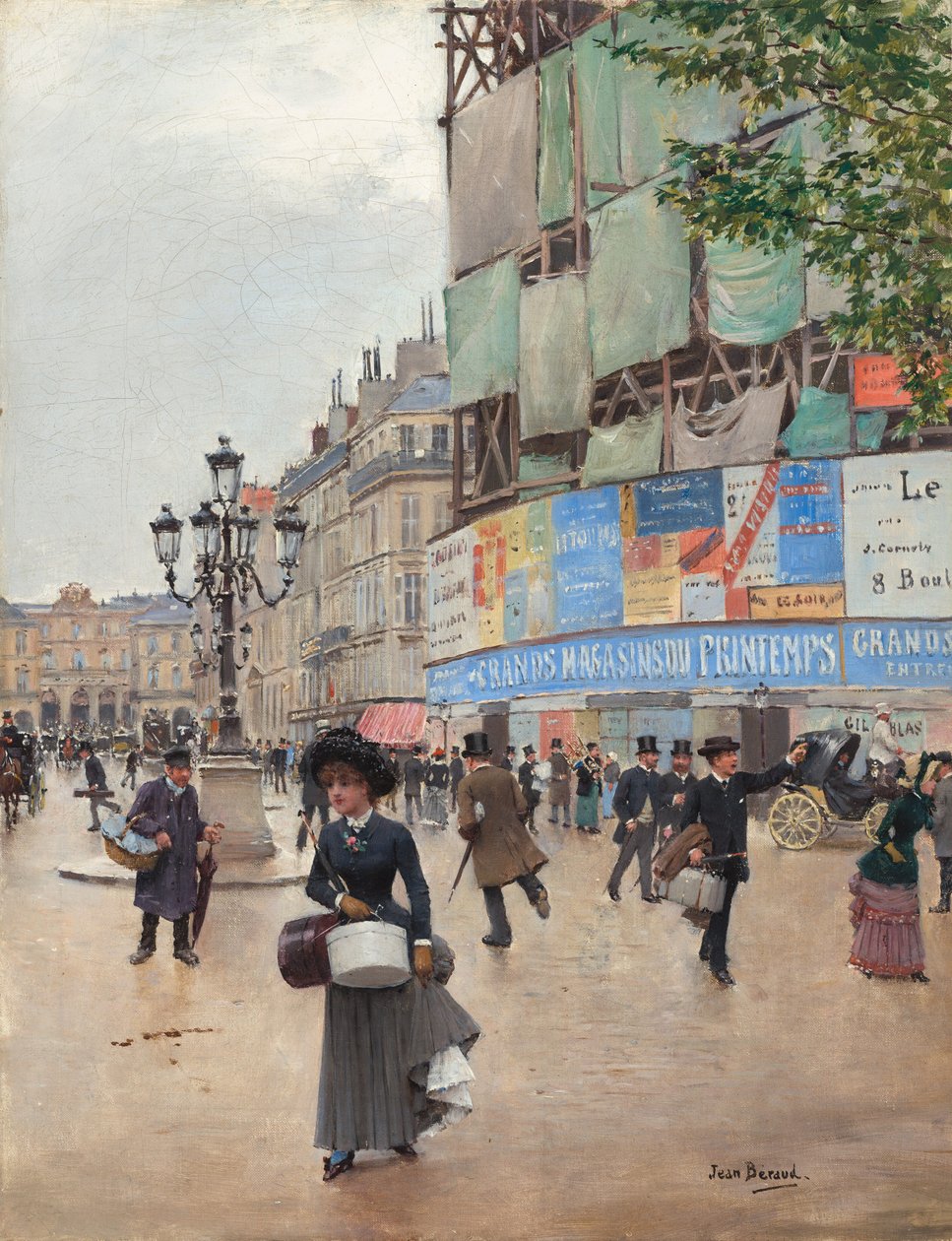 Paris, rue du Havre, ca. 1882. av Jean Beraud