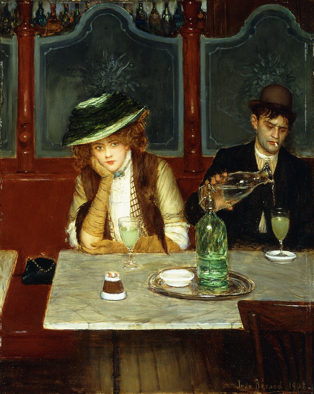 Absintsdrinkarna, 1908 av Jean Beraud