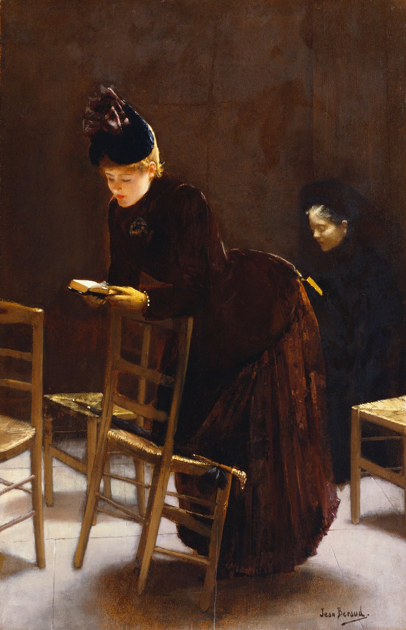 Kvinna vid bön av Jean Beraud