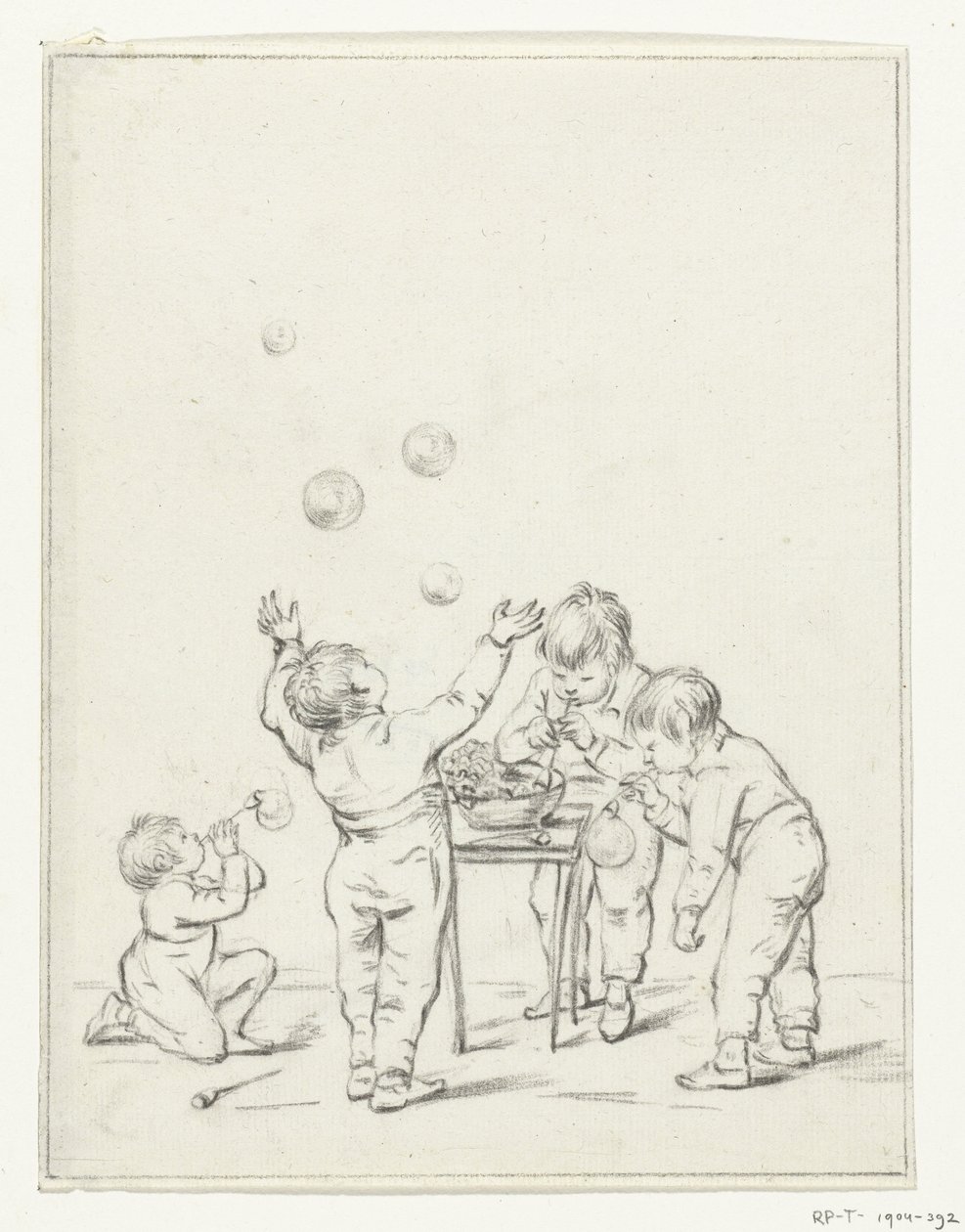 Bubblablåsande barn av Jean Bernard