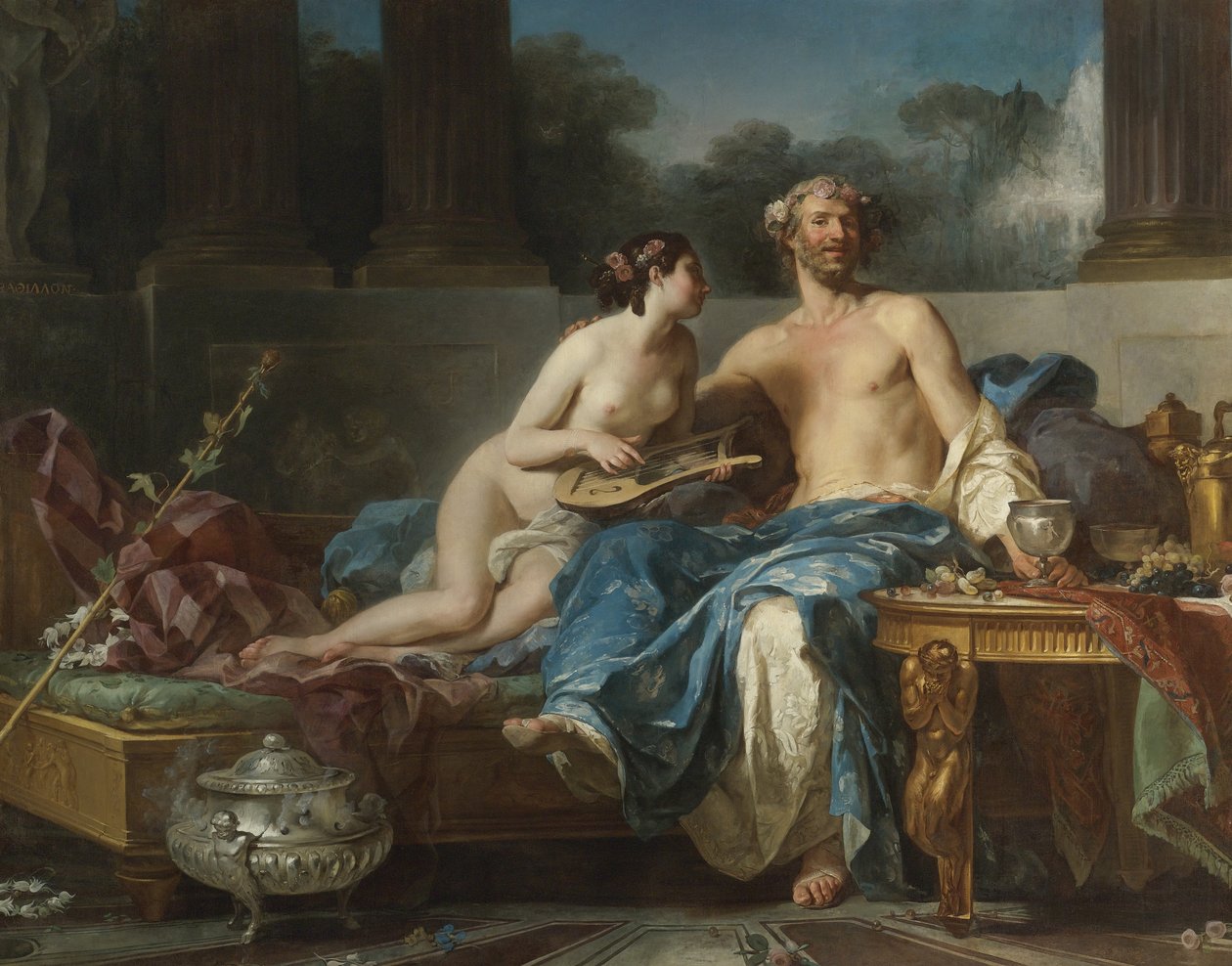 Anacreons nöjen av Jean Bernard Restout