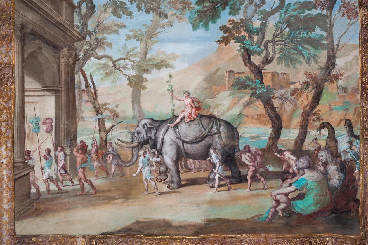 Bacchus gör sitt triumfartade intåg i Thebe av Jean Boulanger