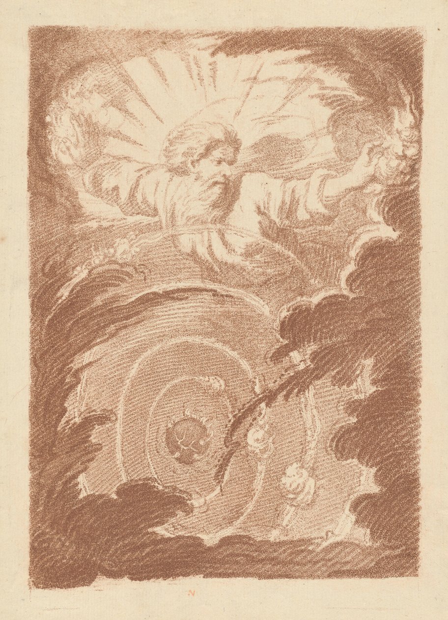 Gud Fadern skapar himlen av Jean Charles François