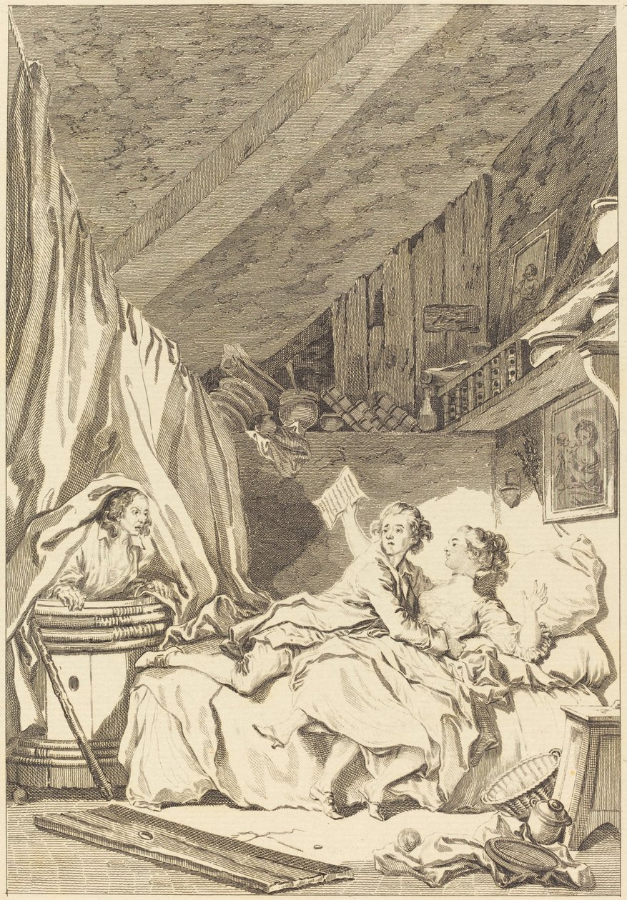 Skomakarna av Jean Dambrun after Jean Honoré Fragonard