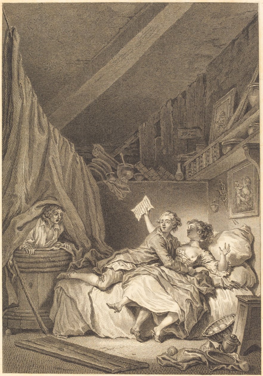 Skomakarna av Jean Dambrun after Jean Honoré Fragonard