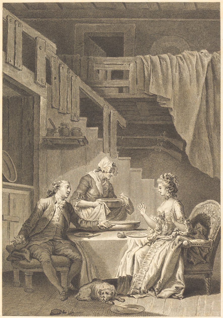 Falken av Jean Dambrun and Jean Baptiste Tilliard after Jean Honoré Fragonard