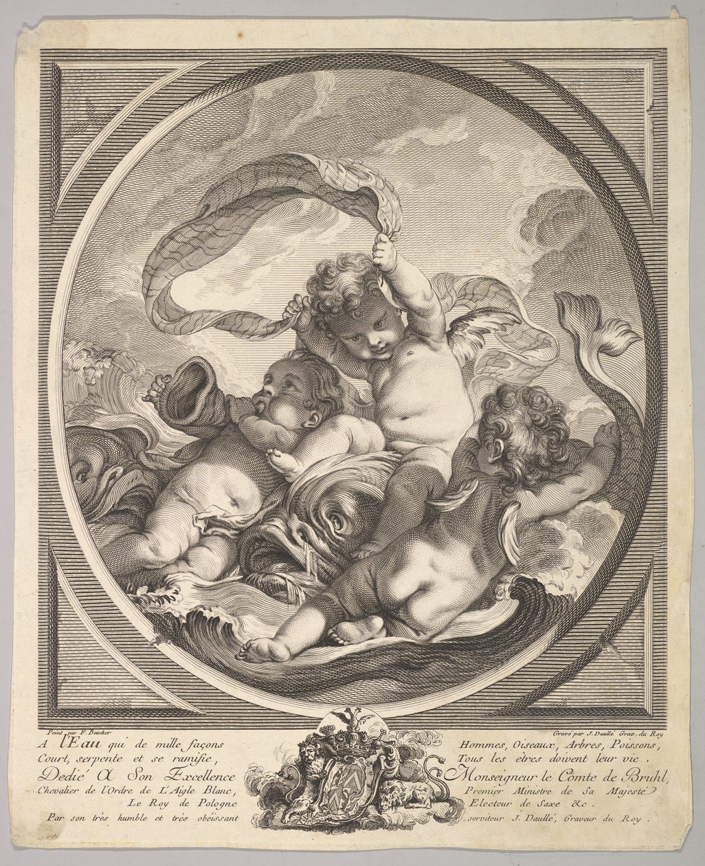 Vatten, ca. 1748. av Jean Daullé