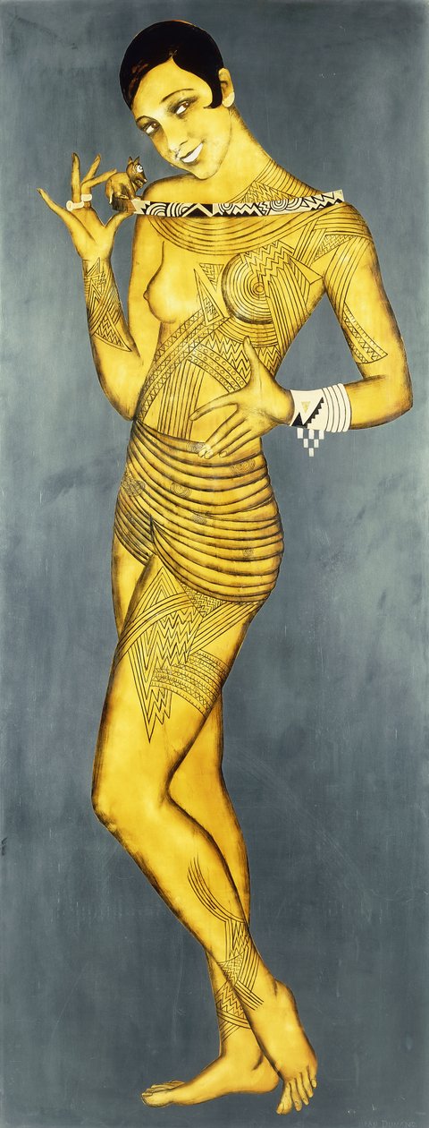 Josephine Baker, ca 1927 (lack) av Jean Dunand