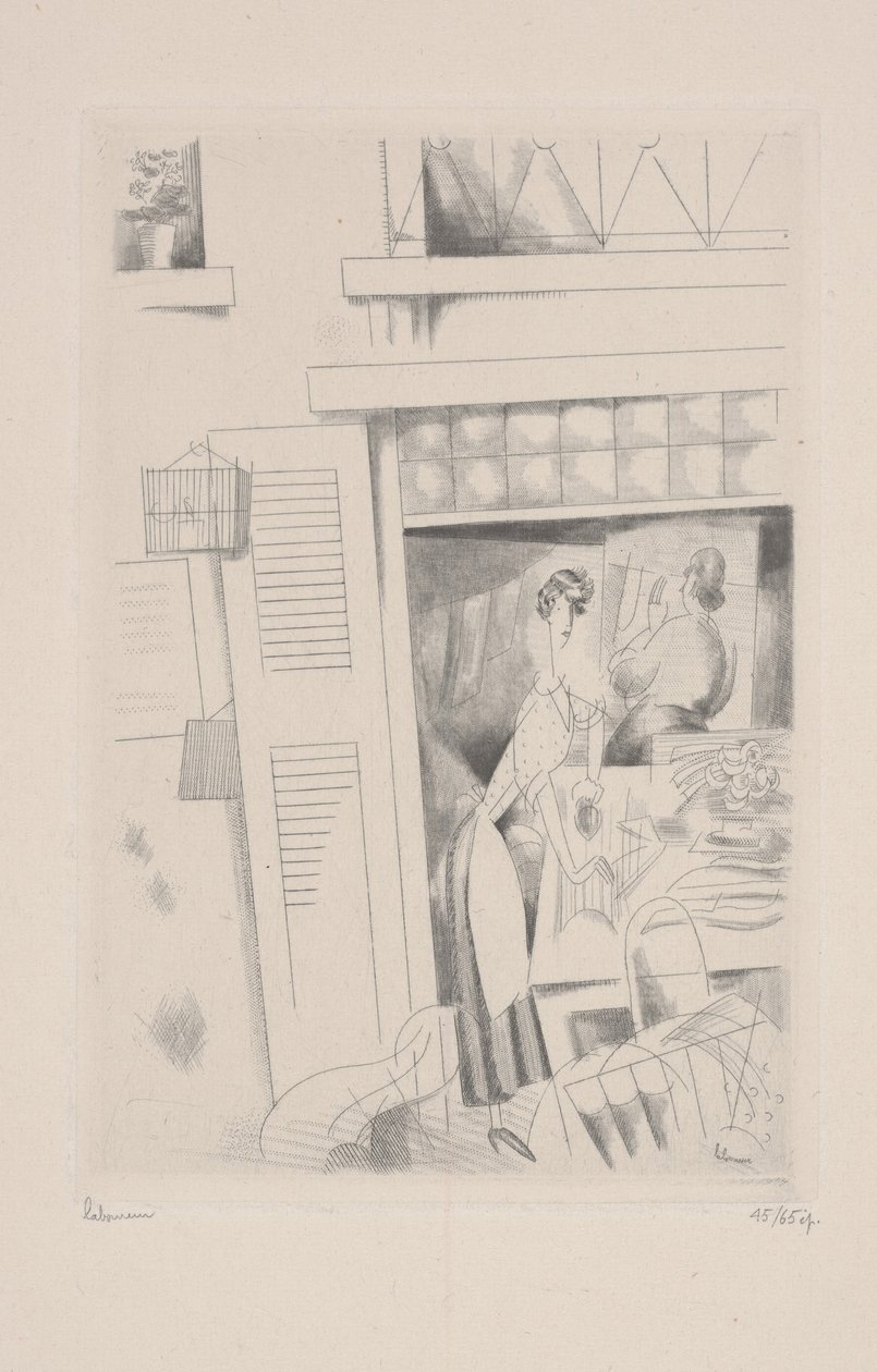 Tvätterskan av Jean Emile Laboureur