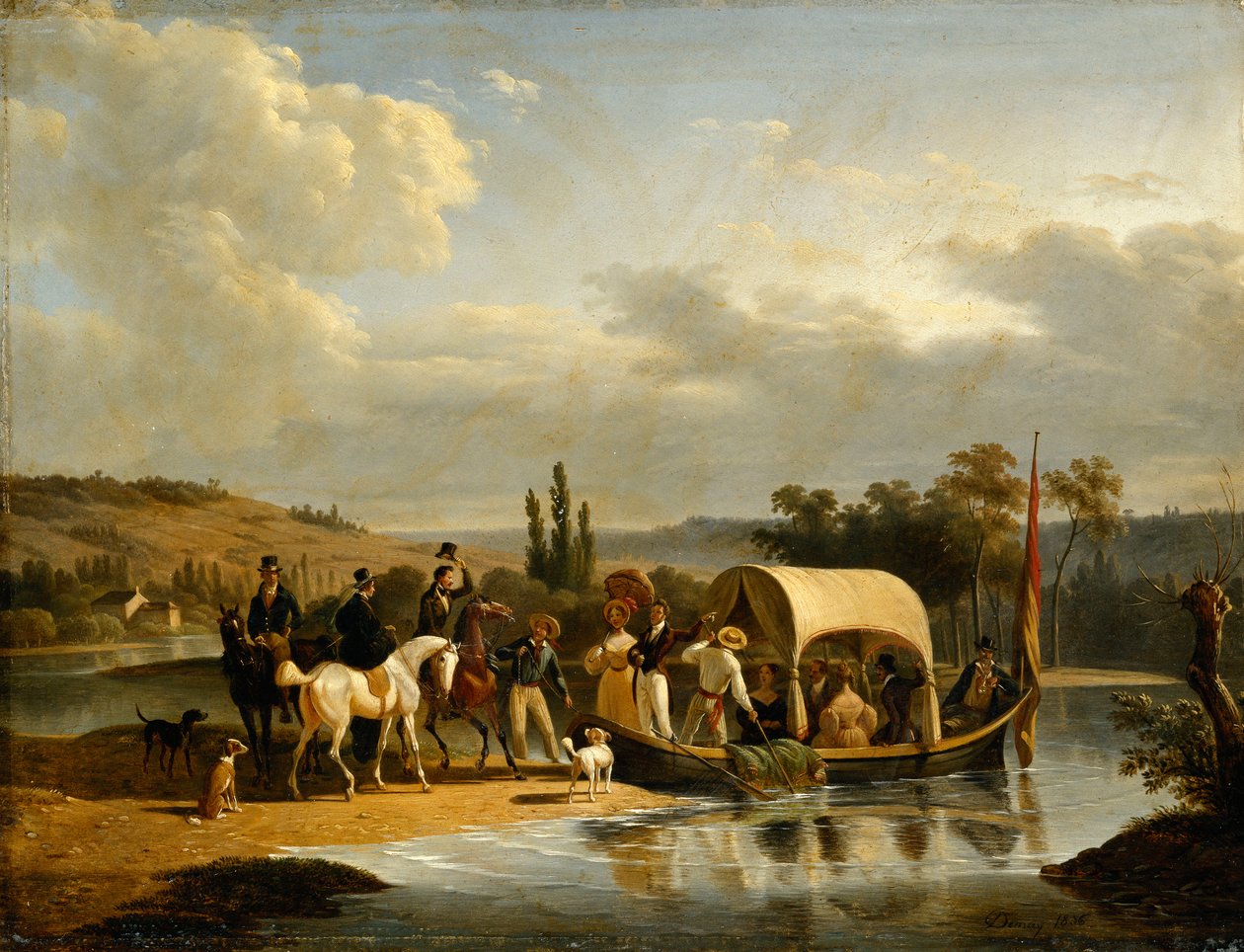 Avgången, 1836 av Jean Francois Demay